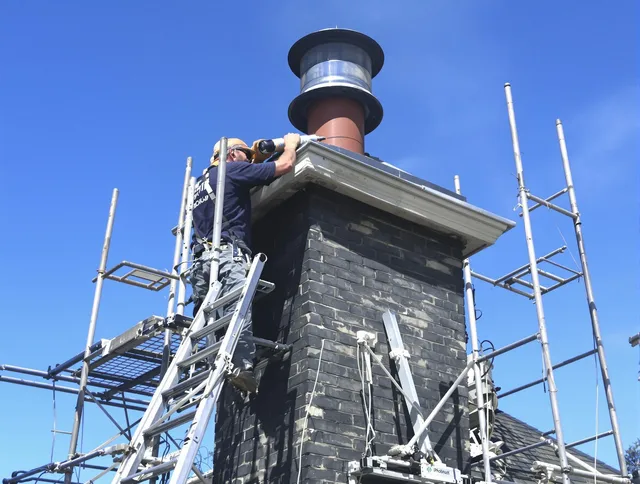 Sturdy chimney crown finished by Sunrise Chimney Sweep in Sunrise, FL