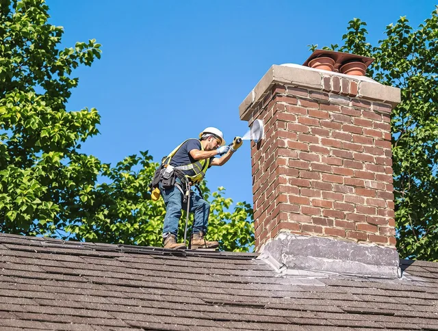 Sunrise Chimney Sweep performing an inspection with advanced tools in Sunrise, FL