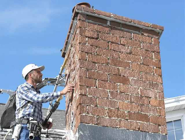 Brickwork for a chimney rebuild by Sunrise Chimney Sweep in Sunrise, FL