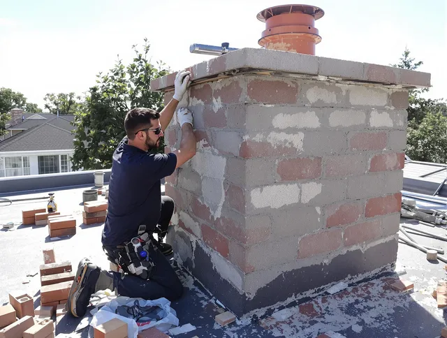 Advanced chimney repair process by Sunrise Chimney Sweep in Sunrise, FL