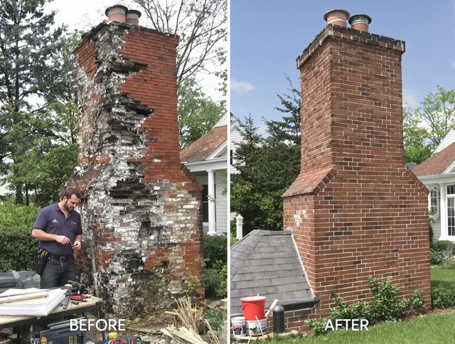 Sunrise Chimney Sweep performing a full chimney restoration in Sunrise, FL