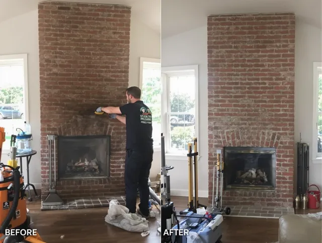 Finished chimney sweeping service by Sunrise Chimney Sweep in Sunrise, FL