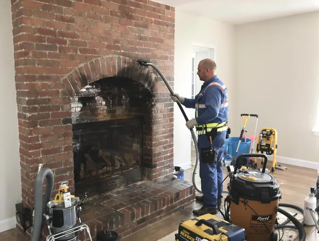 Sunrise Chimney Sweep expert performing detailed chimney sweep in Sunrise, FL