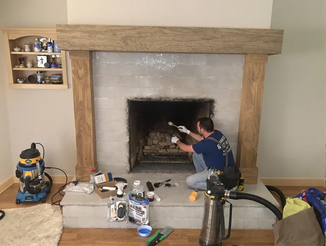 Detailed creosote removal process by Sunrise Chimney Sweep in Sunrise, FL