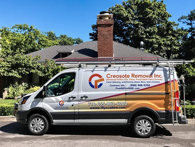 Sunrise Chimney Sweep technician removing creosote safely in Sunrise, FL