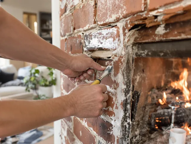 Routine fireplace repair by Sunrise Chimney Sweep in Sunrise, FL