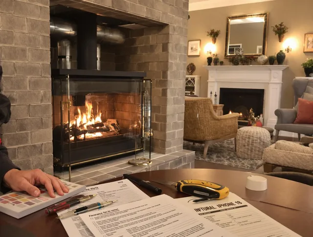 Sunrise Chimney Sweep verifying fireplace safety measures in Sunrise, FL